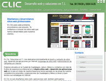 Tablet Screenshot of clic.com.mx